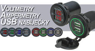 Voltmetry - Ampérmetry - USB měniče