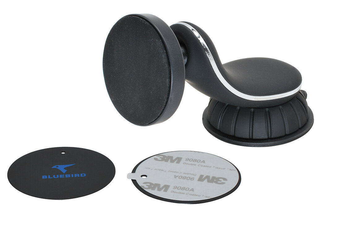 Magneticky drzak pro mobilni telefony - Magnetický držák pro mobilní telefony na sklo nebo přístrojovou desku<br />Výrobce: Bluebird - 834310