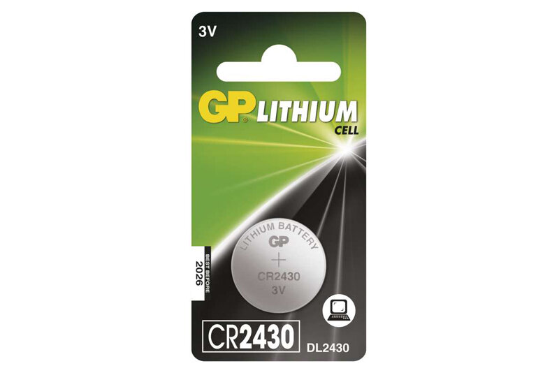 GP CR2430 Baterie - lithium 3V - GP CR2430 
lithiová baterie 3V<br />Výrobce: GP batteries - 110770