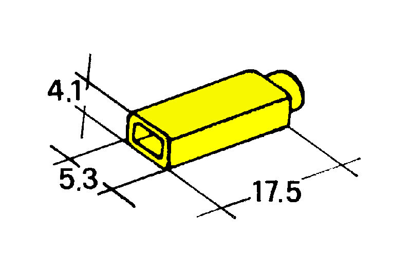 Kryt dutinky 2,8mm zluty - Izolační kryt dutinky 2,8mm, žlutý, balení 100ks<br />Výrobce: IMP - 428980 Y