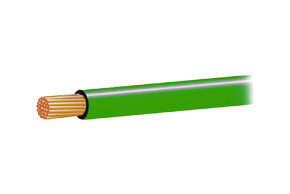 Autokabel 0,5mm2 zeleny - Kabel H05V-H (CYA) 0,5mm2, barva: zelená<br />Výrobce: - 450001 Z