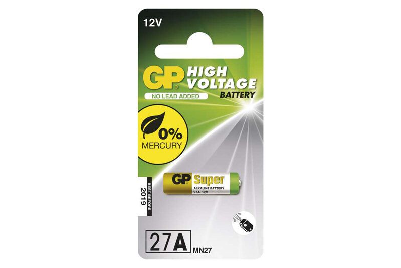 GP 27A alkalicka baterie 12V - GP 27AF 
alkalická baterie 12V
<br />Výrobce: GP batteries - 110705