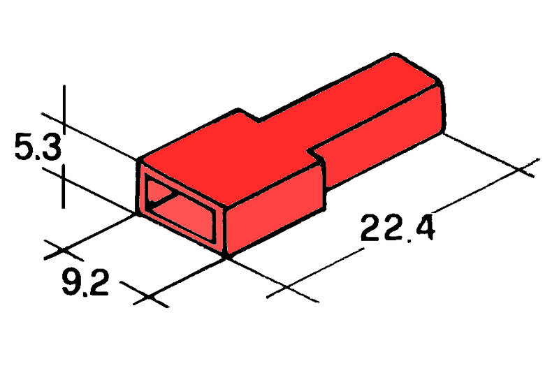 Kryt dutinky 6,3mm cerveny - Izolační kryt dutinky 6,3mm, červený, balení 100ks<br />Výrobce: IMP - 428982 R