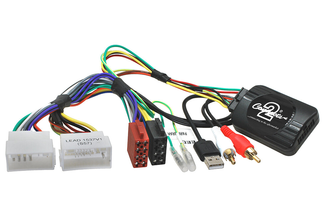 HYUNDAI i10 II (2014-16), ix20 (2011->), ix35 [LM] (2009-16), i40 [VF] (2011-16), Elantra IV (2011-16), Veloster (2011-16), H1 (2010-16), Santa Fe III [DM] (2013-16), Sonata - Adaptér pro ovládání na volantu AUX + USB. Výrobce: Connects2 - 240030 SHY019