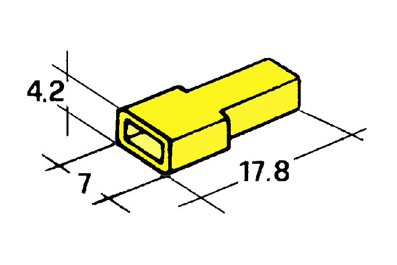 Kryt dutinky 4,8mm zluty - Izolační kryt dutinky 4,8mm,žlutý, balení 100ks<br />Výrobce: IMP - 428981 Y