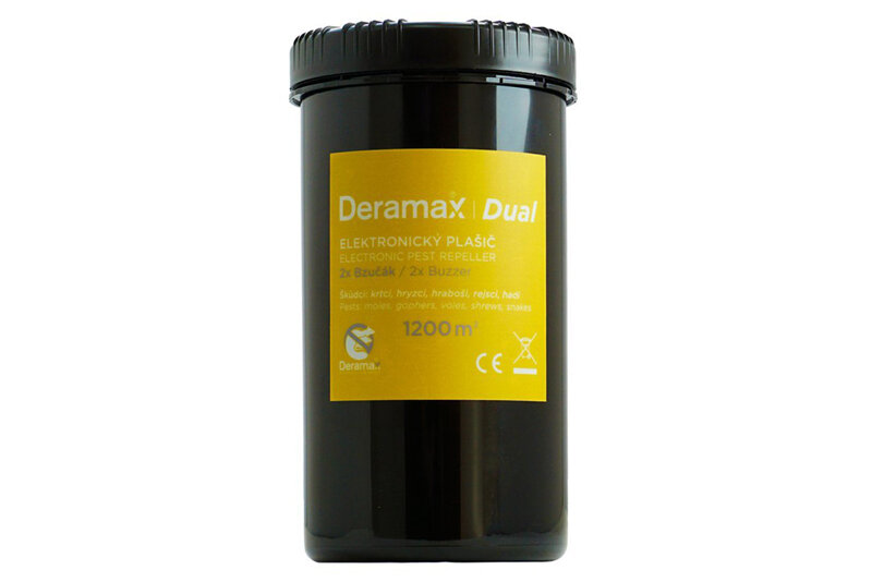 Deramax® Dual - Deramax® Dual
Elektronický plašič (odpuzovač) krtků a hryzců<br />Výrobce: Deramax - 180350
