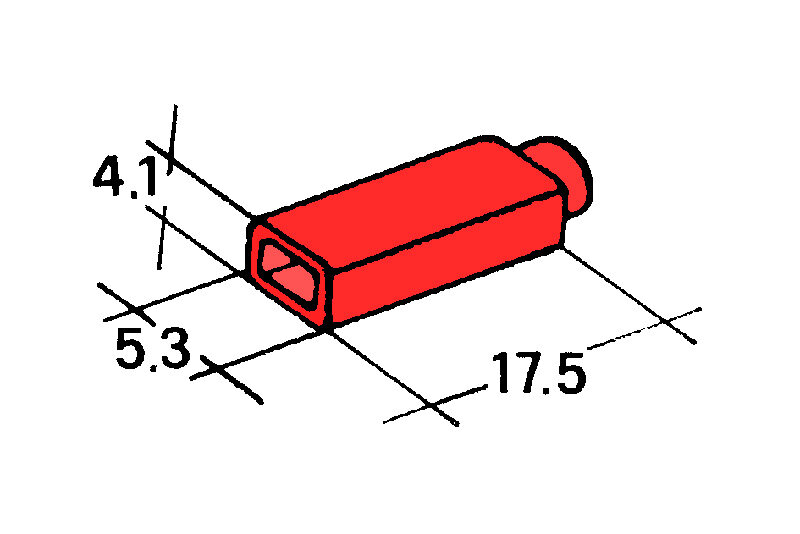 Kryt dutinky 2,8mm cerveny - Kryt dutinky 2,8mm - rudý, balení 100ks<br />Výrobce: IMP - 428980 R