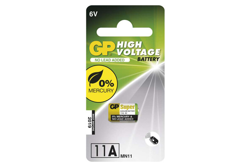 GP 11A alkalicka baterie 6V - GP 11AF 
alkalická baterie 6V<br />Výrobce: GP batteries - 110726