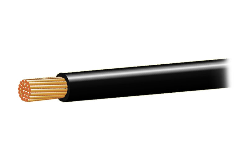 Autokabel 0,5mm2 cerny - Kabel H05V-H (CYA) 0,5mm2, barva: černá<br />Výrobce: - 450001 Č