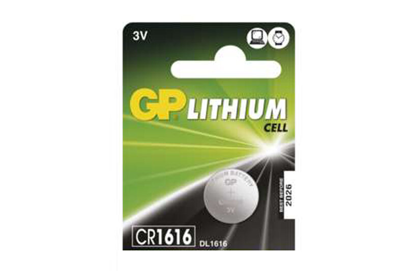 GP CR1616 baterie - lithium 3V - GP CR1616 
lithiová baterie 3V
<br />Výrobce: GP batteries - 110738