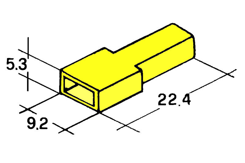 Kryt dutinky 6,3mm zluty - Izolační kryt dutinky 6,3mm, žlutý, balení 100ks<br />Výrobce: IMP - 428982 Y