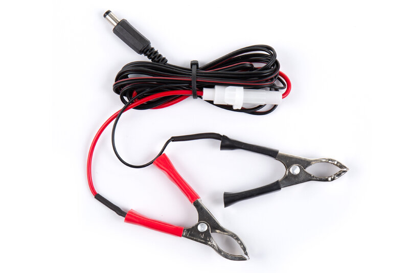 Kabel s klipy pro pripojeni k baterii - Kabel s klipy pro připojení k akumulátoru<br />Výrobce: Deramax - 180991