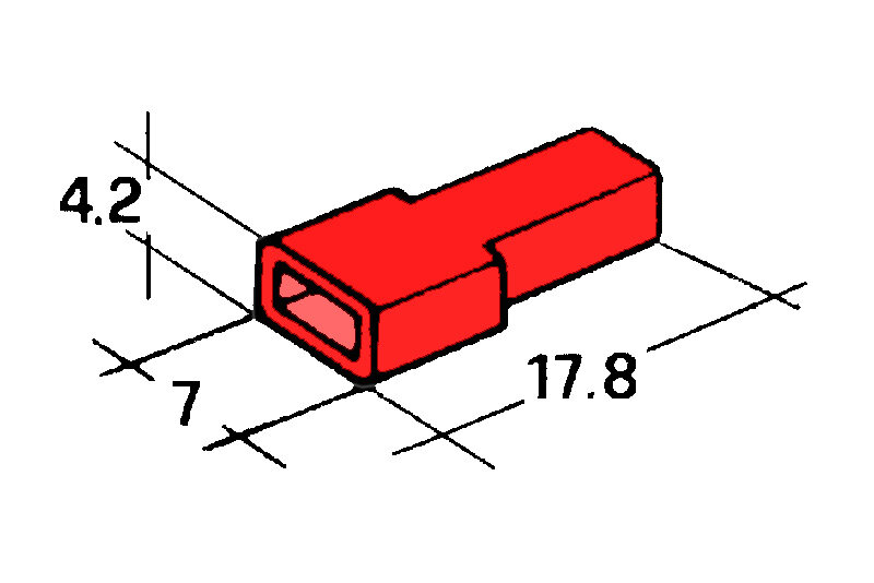 Kryt dutinky 4,8mm cerveny - Izolační kryt dutinky 4,8mm, červený, balení 100ks<br />Výrobce: IMP - 428981 R