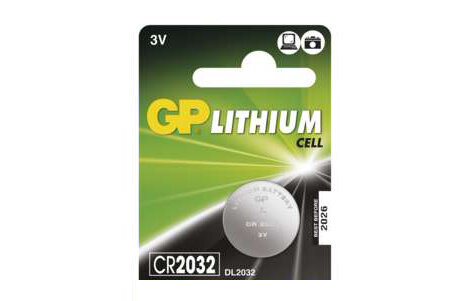 GP CR2032 baterie - lithium 3V - GP CR2032 lithiová baterie 3V<br />Výrobce: GP batteries - 110714