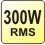 300W RMS celkový výkon 