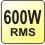 600W RMS celkový výkon 