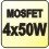 Zesilovač MOSFET 4x50W