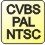 CVBS / PAL / NTSC kamera