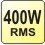 400W RMS celkový výkon 