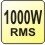 1000W RMS celkový výkon 