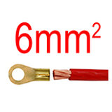 Vidličky a oka pro kabel 6mm²