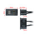 HDMI + 2x USB + JACK zásuvka s kabelem - rozměry