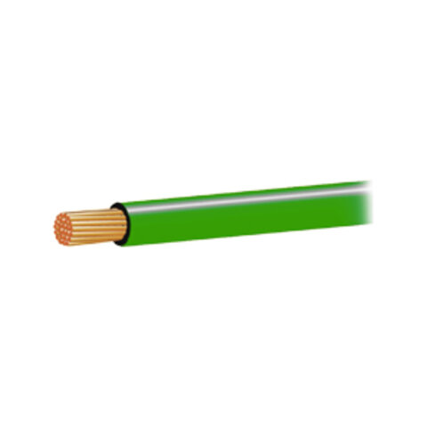 Kabel CYA 0,5mm2 zelený