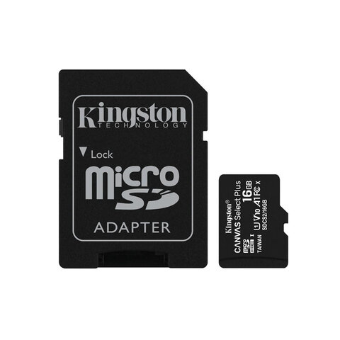 Paměťová karta Kingston 16GB + adaptér SD