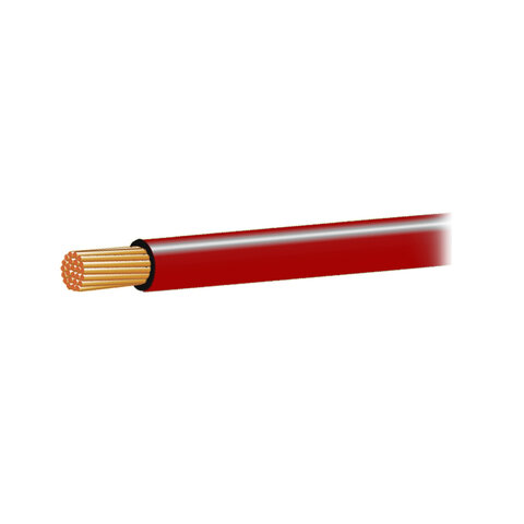 Kabel CYA 1,0mm2 rudý