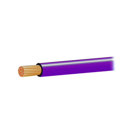 Kabel CYA 0,5mm2 fialový