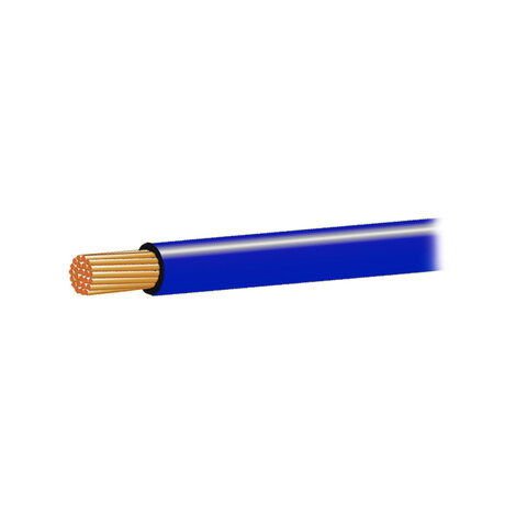 Kabel CYA 0,5mm2 tm.modrý