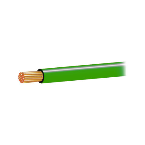 Kabel CYA 0,75mm2 zelený