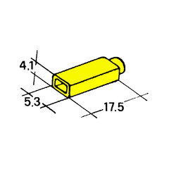 Kryt dutinky 2,8mm žlutý