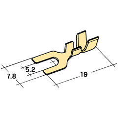 kabelová vidlička Ø 5,2mm