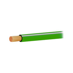Kabel CYA 1,0mm2 zelený